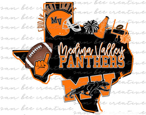 Medina Valley panthers texas (kids)