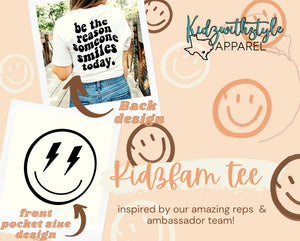 Kidzfam Tee (front and back design)