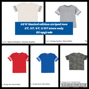 Upgrade to striped tee